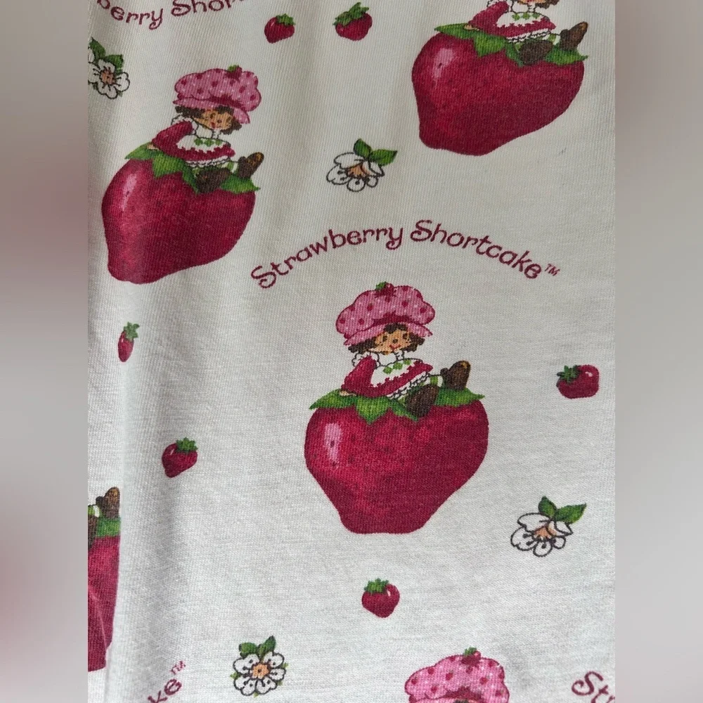 Vintage Gen X Strawberry Shortcake Pajama Pants size XS-S - Picture 3 of 9